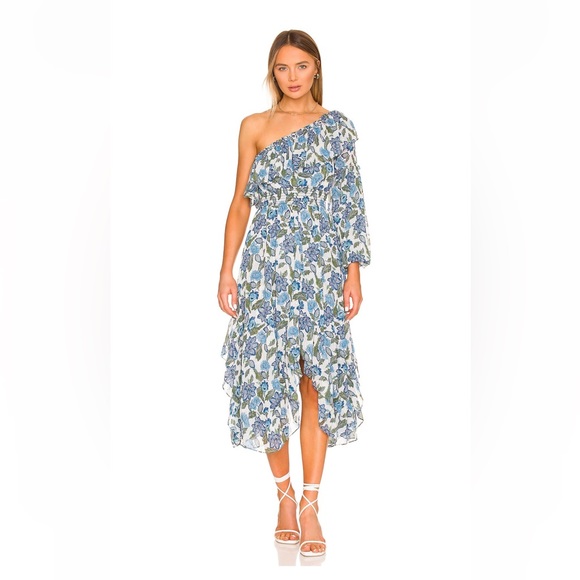 NWT MISA Los Angeles x REVOLVE Vola Dress in Flora Azulia - Picture 2 of 4